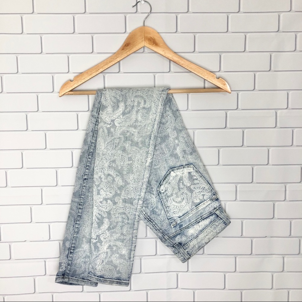 J.Brand Skinny Vin Bandan Paisley Indigo Jeans